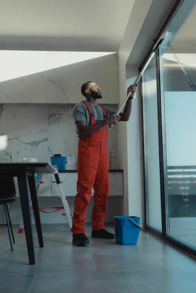man-restoring-water-damage